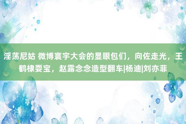 淫荡尼姑 微博寰宇大会的显眼包们，向佐走光，王鹤棣耍宝，赵露念念造型翻车|杨迪|刘亦菲